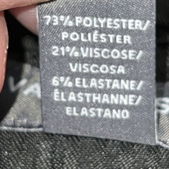 Van Heusen Dress Pants Mens Size 38x32 Straight Leg Charcoal Gray Flex Trousers - Picture 10 of 12